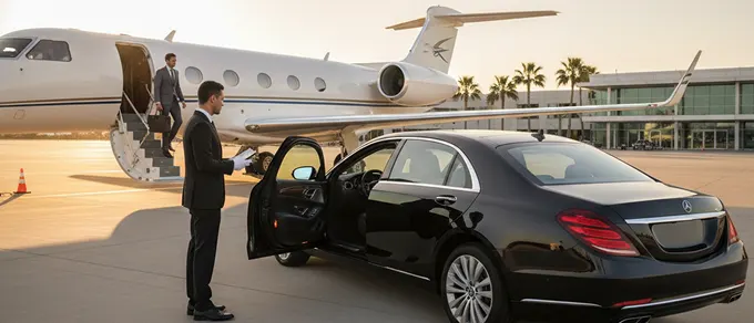 Private airport transfer vehicle ready for Barcelona arrival
